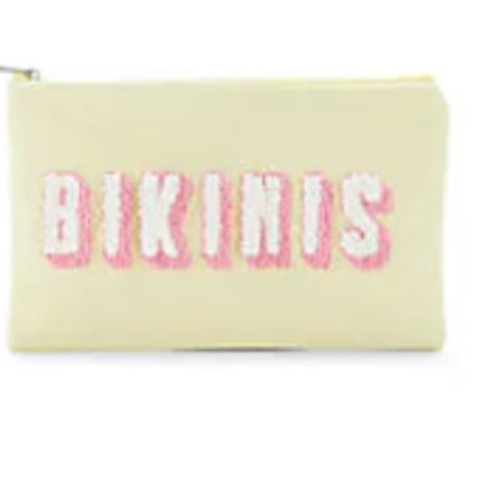 NWT Saks 5th Ave Jill ❤️Ally “Bikinis” pouch